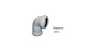Imagen de CONEXION CODO 87° 30 40 MM HH CORTO PVC JUNTA ELASTICA